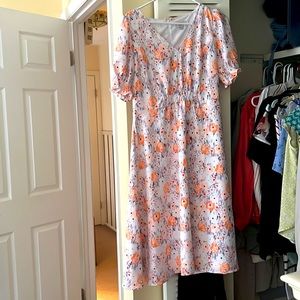 Loft Outlet floral sleeve dress